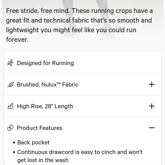 Lululemon base pace HR 28 inch - Picture 4 of 4